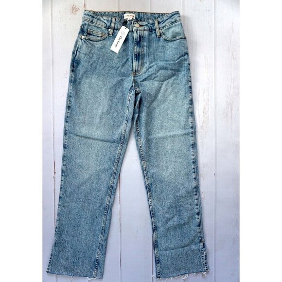 The Drop Standard Ian Mid Rise Relaxed Straight w/ Side Slit - Size 27, NWT - Picture 2 of 11